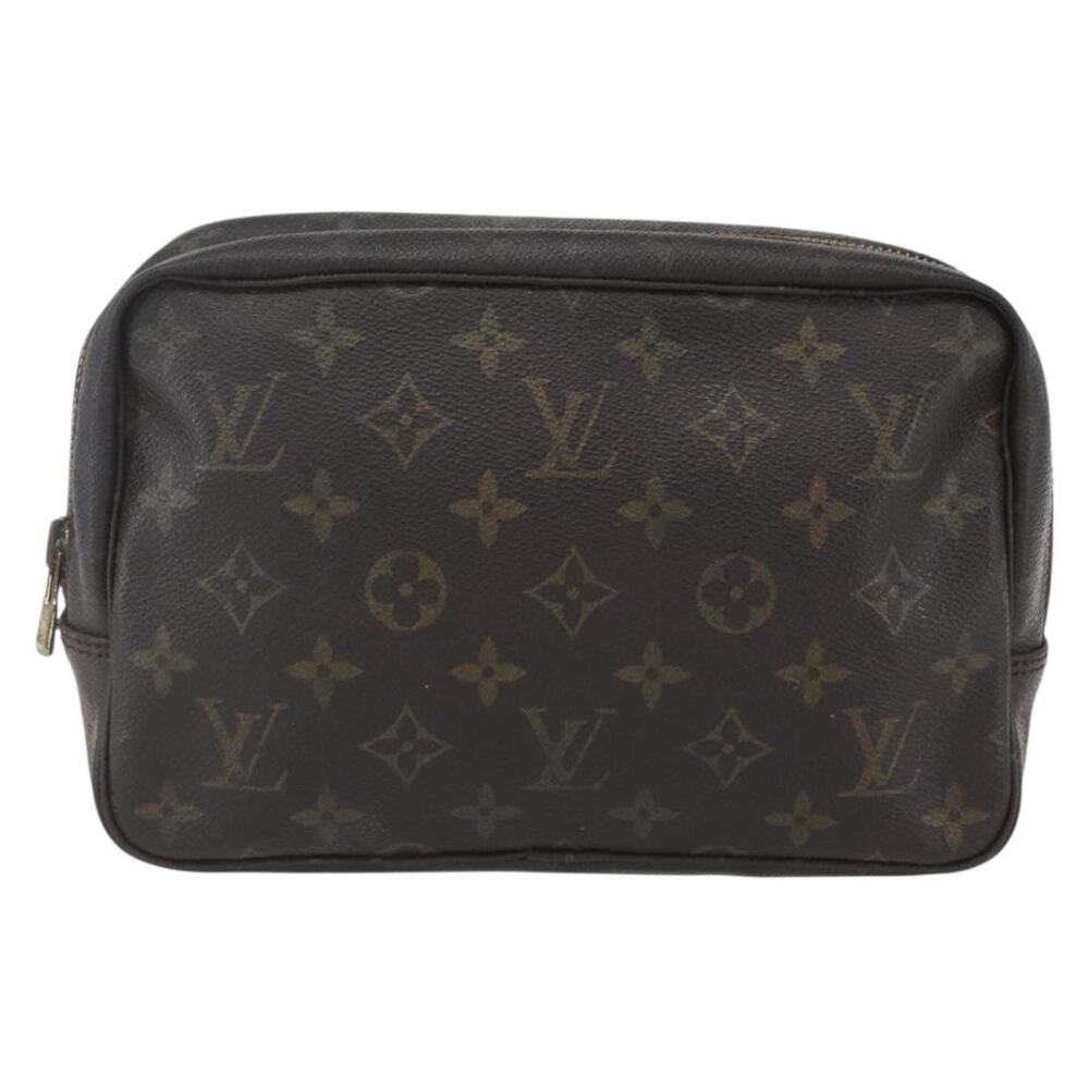 Louis Vuitton Monogram Trousse Toilette 23 Clutch Bag Brown
